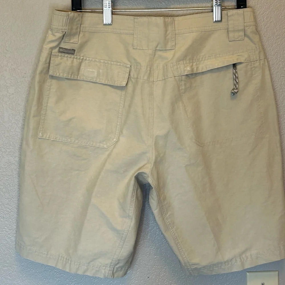 Columbia Casual Hiking Active Outdoor Utility Shorts Summer Khaki Athleisure